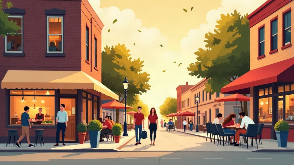 Editorial illustration: Date Night Restaurants in Cape Girardeau