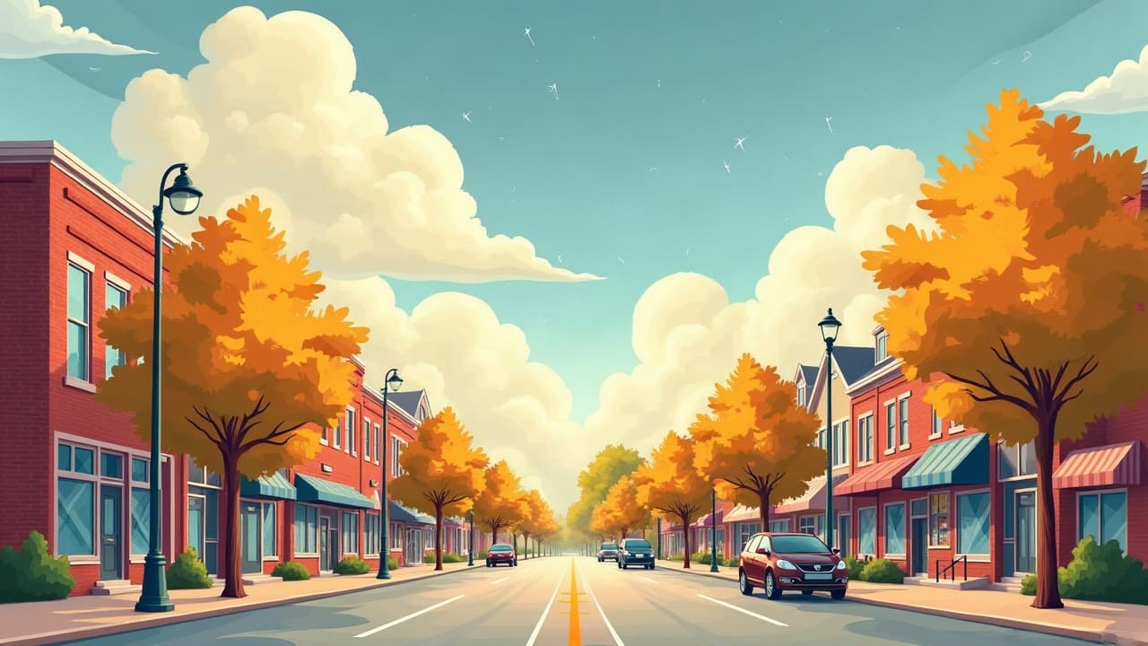 Editorial illustration: Weather in Cape Girardeau, MO: What Each Season is Really Like